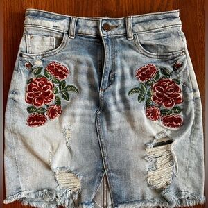 ZARA denim basics skirt